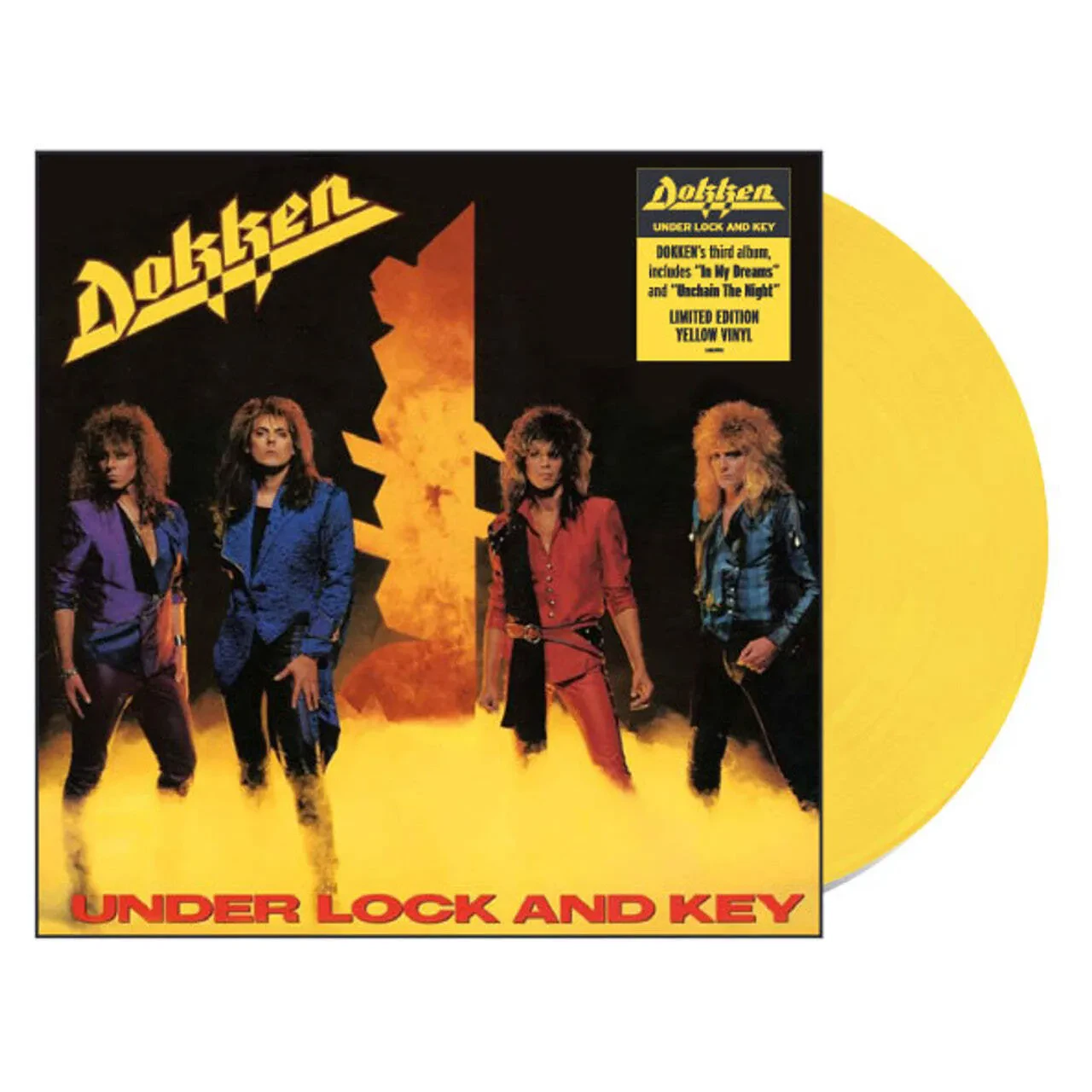 Dokken - Under Lock And Key [Canary Yellow Vinyl] NEW Vinyl