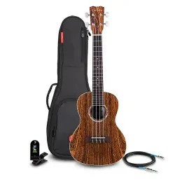Cordoba 15TB-E Bocote Tenor Acoustic-Electric Ukulele Pack Natural