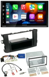 Kenwood DAB USB Bluetooth 2DIN Lenkrad Autoradio für Toyota Auris 2011-2012 schw