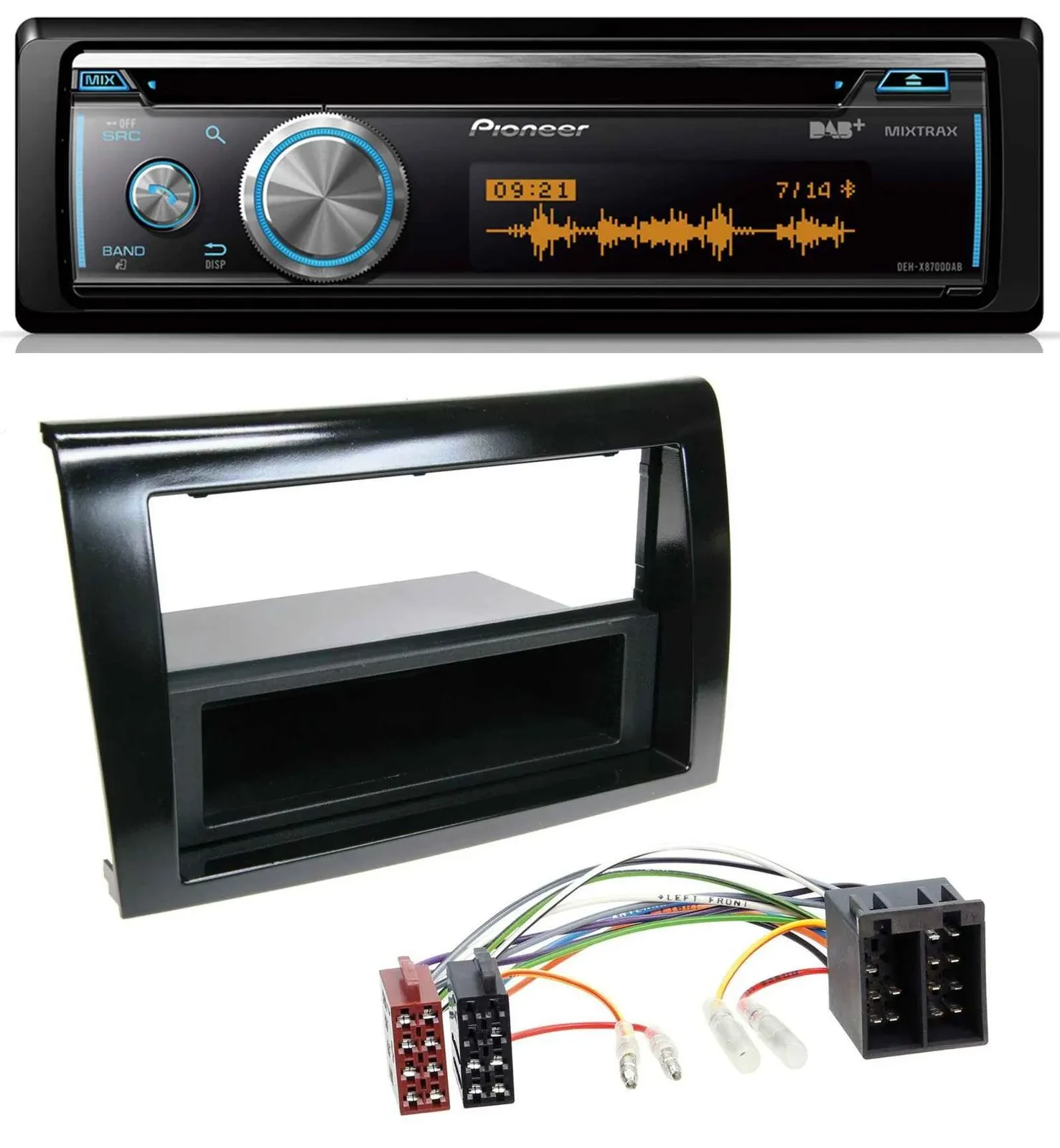 Pioneer MP3 DAB USB CD Bluetooth Autoradio für Fiat Bravo (ab 2007)