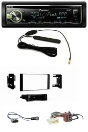 Pioneer MP3 USB CD DAB AUX Autoradio für Nissan Micra 2013-2017 schwarz matt