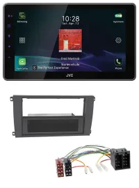 Автомагнитола для Porsche Cayenne (2002–2007) JVC DAB, MP3, Bluetooth, USB