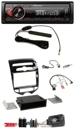 Автомагнитола Pioneer 1-DIN, DAB, USB, MP3 для Hyundai ix20 (с 2010), поддержка кнопок на руле, для авто с автоматическим климат-контролем