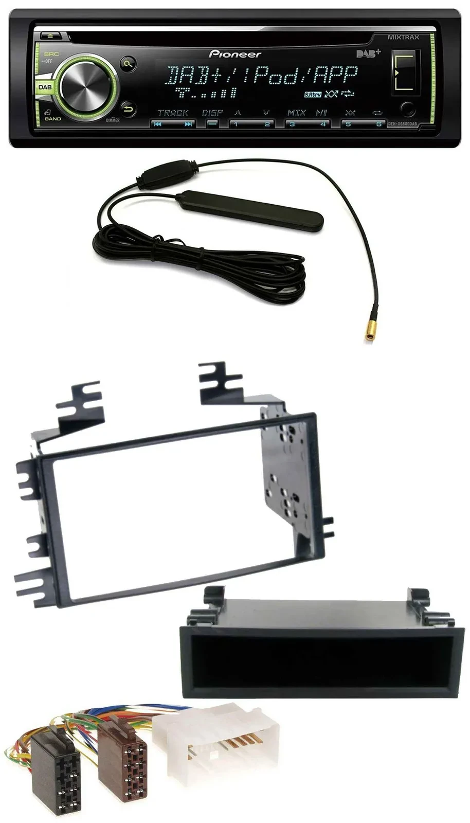 Pioneer MP3 USB CD DAB AUX Autoradio für Kia Rio Hyundai Accent 2006-2011