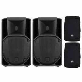 RCF ART 712-A MK5 1400W 2-Way 12" Active Powered DJ PA Speakers 2-Pack w Covers