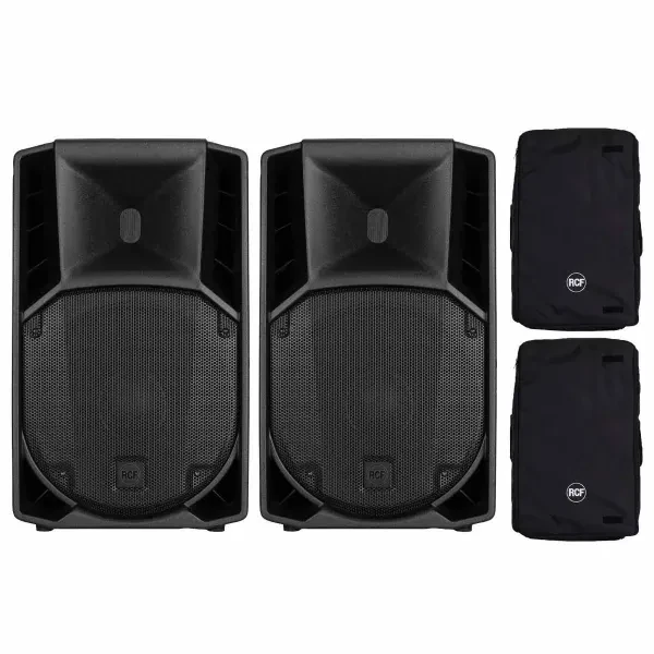 RCF ART 712-A MK5 1400W 2-Way 12" Active Powered DJ PA Speakers 2-Pack w Covers