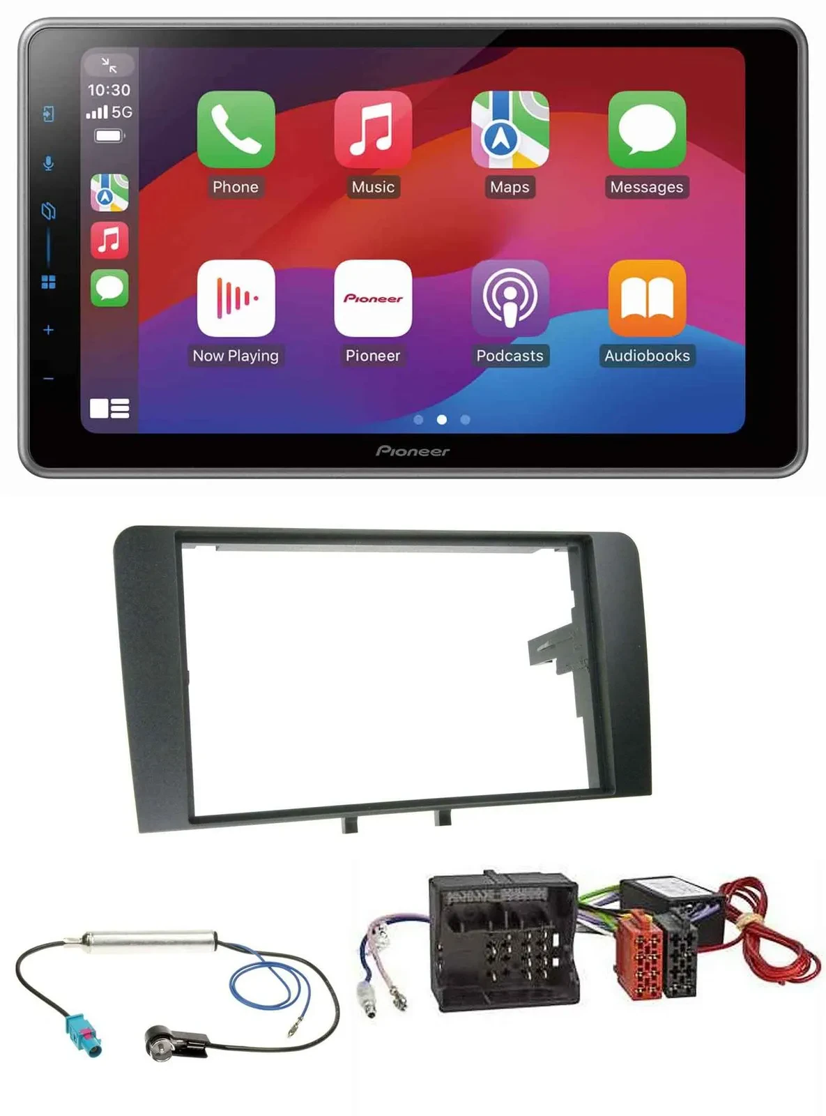 Pioneer MP3 USB DAB Bluetooth 2DIN Autoradio für Audi A3 8P 2003-2012 Aktivsyste