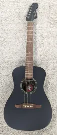 Fender Joe Strummer Campfire Acoustic Electric Guitar w/Bag, Matte Black - Demo
