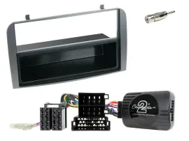 Einbauset CAN-Bus DIN Autoradio für Alfa Romeo 147 GT 2007-2010 Ablage anthrazit