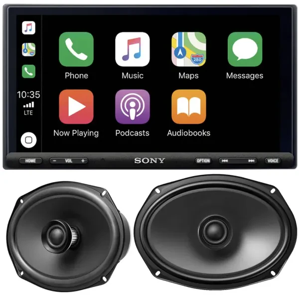 Sony XAV-AX7000 with Sony XS690GS 6.95" Multimedia Receiver with 6x9" Speaker