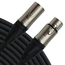 Pro Co Sound N1M1-20 20' Stage 24 Gauge Microphone Cable with Neutrik Nickel-1 S