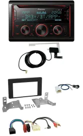 Автомагнитола Pioneer 2-DIN MP3 DAB USB CD Bluetooth для Toyota Aygo (с 2022), чёрный