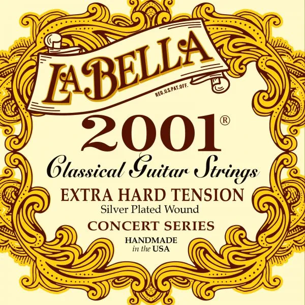 Струны для классической гитары La Bella 2001EH 2001 Extra Hard 30-44