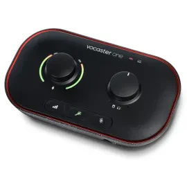 Focusrite Vocaster One Podcast Interface for Solo Content Creators, Bundle with