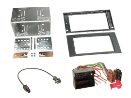 Einbauset Doppel DIN Autoradio für Ford Focus Fiesta 04-08 schwarz