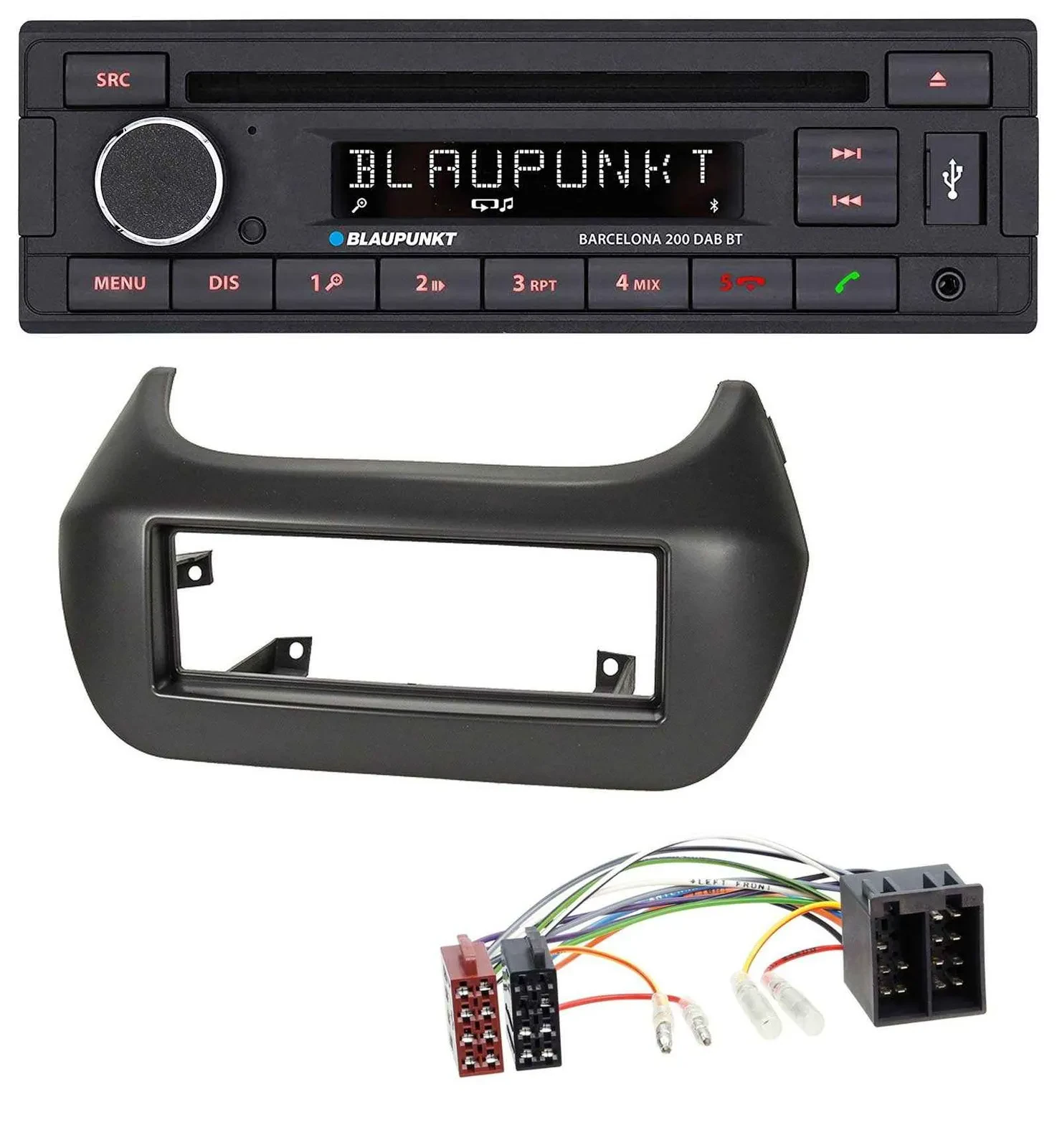 Blaupunkt USB DAB CD Bluetooth MP3 Autoradio für Fiat Fiorino Qubo Citroen Nemo