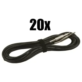 Инструментальный кабель MUSIC STORE 1.5 м (набор, 20 шт.)