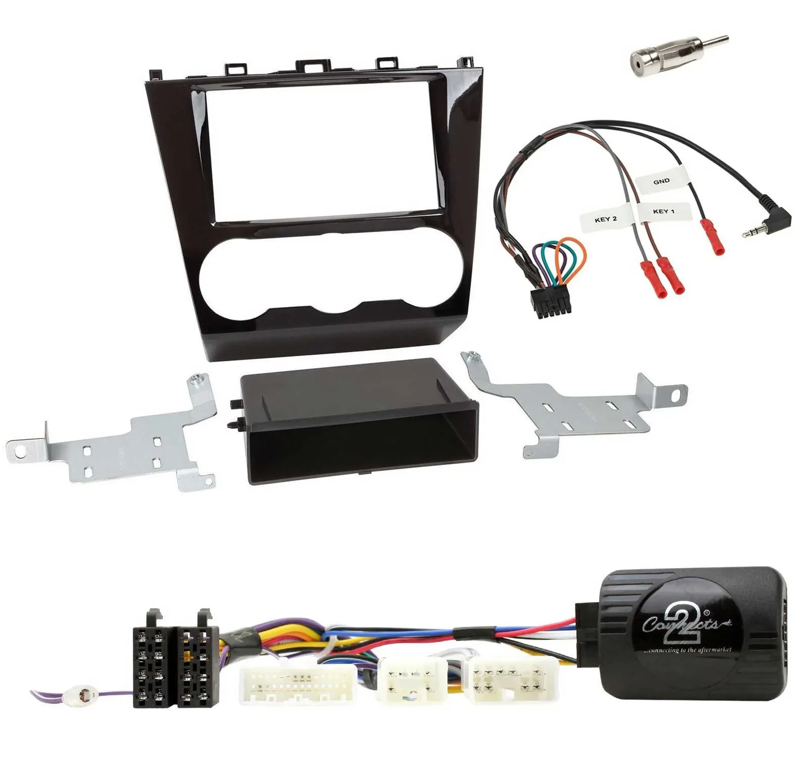 Einbauset Lenkradadapter DIN Autoradio für Subaru Forester ab 2015