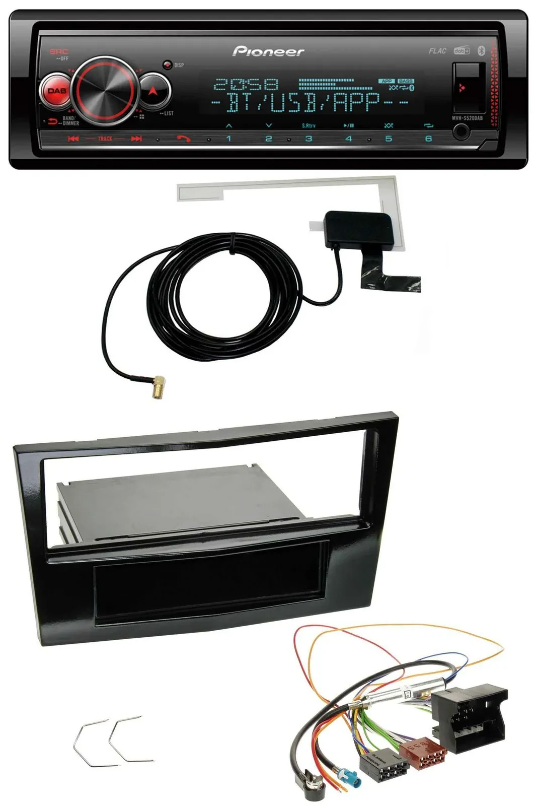 Pioneer Bluetooth DAB USB MP3 Autoradio für Opel Astra H Corsa D Zafira B ab 200