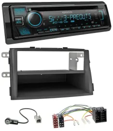Kenwood Bluetooth USB CD MP3 DAB Autoradio für Kia Sorento II (XM, 2009-2012)