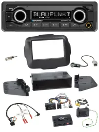 Автомагнитола для Jeep Renegade (с 2015) Blaupunkt Bluetooth, DAB, USB, поддержка управления на руле