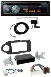 Pioneer Bluetooth DAB MP3 USB CD Autoradio für Toyota Yaris (11-14) - schwarz