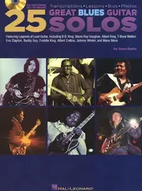 Ноты MusicSales 25 GREAT BLUES GUITAR SOLOS WITH TAB GUITAR BOOK/CD