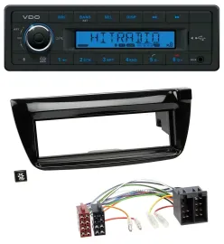 VDO AUX Bluetooth USB MP3 Autoradio für Opel Combo ab 11 Fiat Doblo 12-15