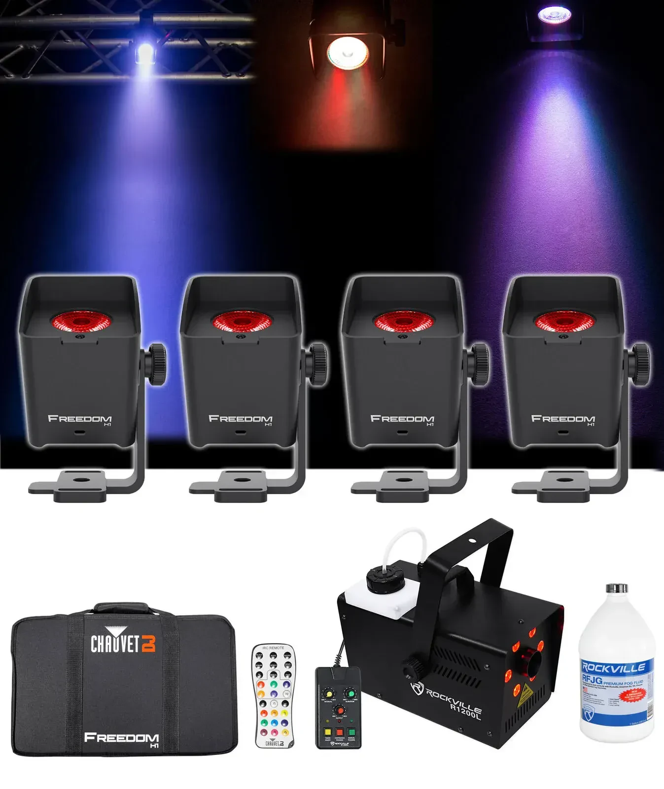 Комплект светового оборудования Chauvet DJ Freedom H1 X4 + R1200L + RFJG