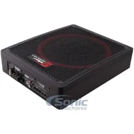 CERWIN-VEGA 12" CAR AUDIO UNDER SEAT SUPER SLIM POWERED SUBWOOFER ENCLOSURE SUB