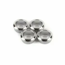 Genuine Fender Set of (4) Chrome Mex Standard Bass Tuner/Tuning Machine Bushings