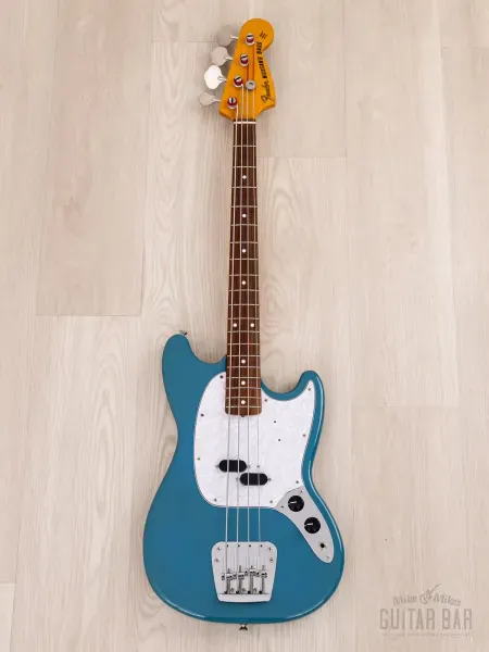 Бас-гитара Fender Mustang Bass MB98-70SD P Daphne Blue w/gigbag Japan 2000