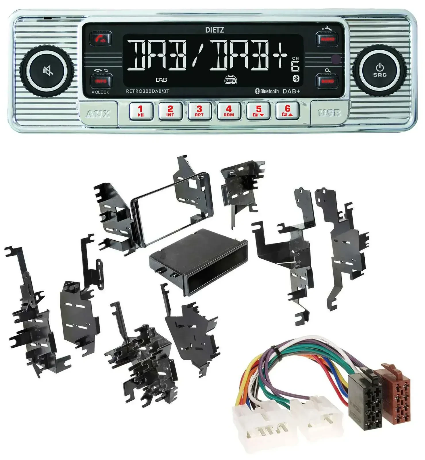 Автомагнитола для Toyota Highlander, MR2, Sequoia, Yaris Dietz Bluetooth, MP3, DAB, USB