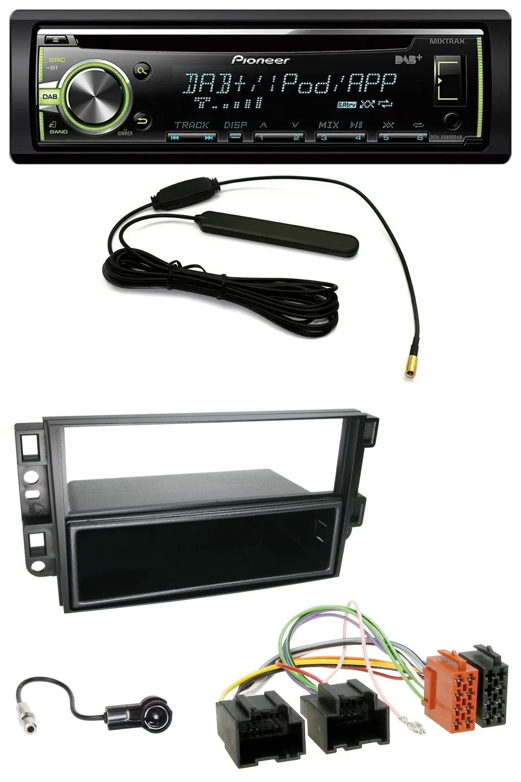 Pioneer MP3 USB CD DAB AUX Autoradio für Chevrolet Aveo Epica Captiva 06-11