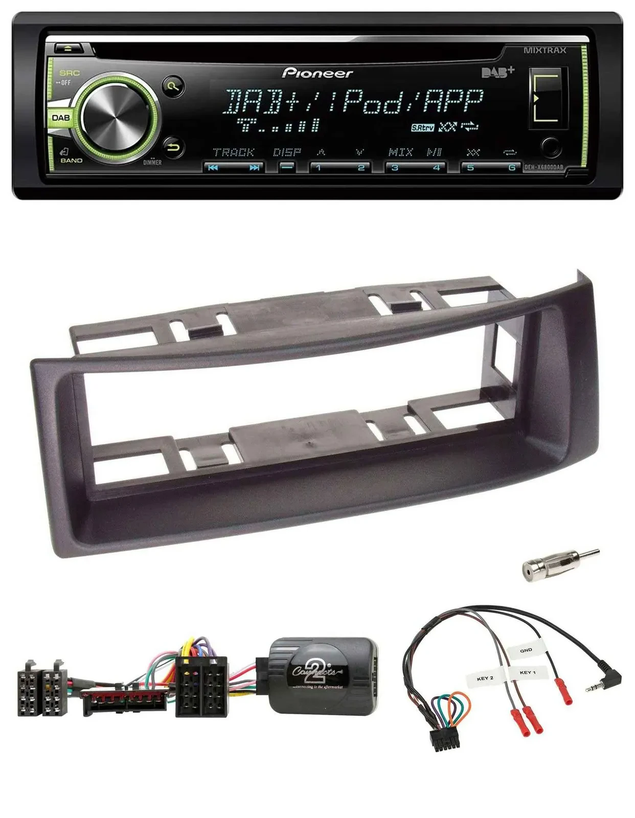 Pioneer DAB USB MP3 Lenkrad CD Autoradio für Renault Megane 1996-2000 Scenic sch
