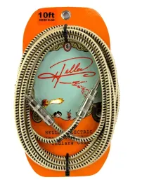 Инструментальный кабель Henry Heller HEB10-04 3.05 м, 6.35 мм Jack, золотой/чёрный твид