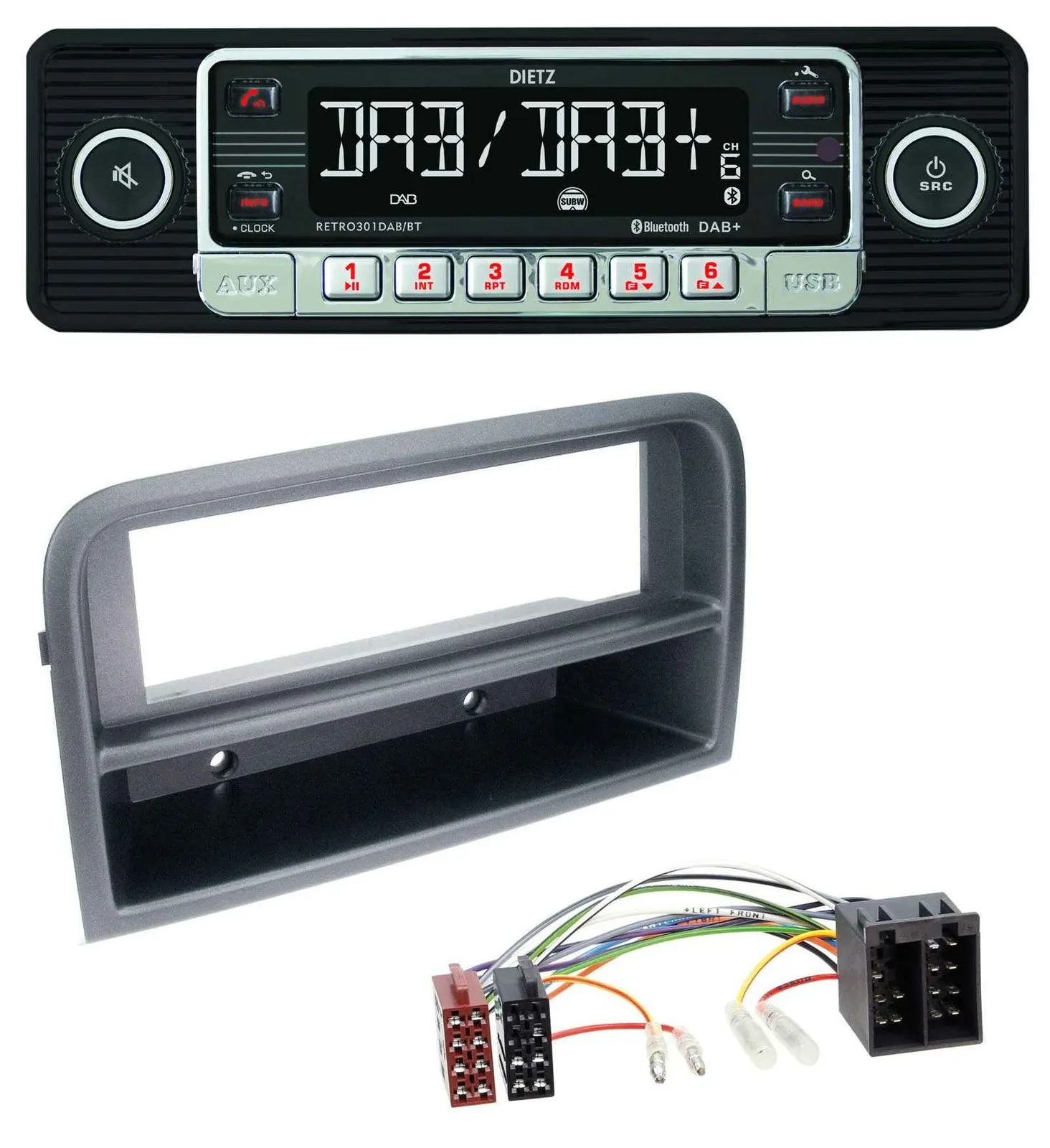 Автомагнитола Dietz USB, DAB, MP3, Bluetooth для Fiat Croma (с 2005)