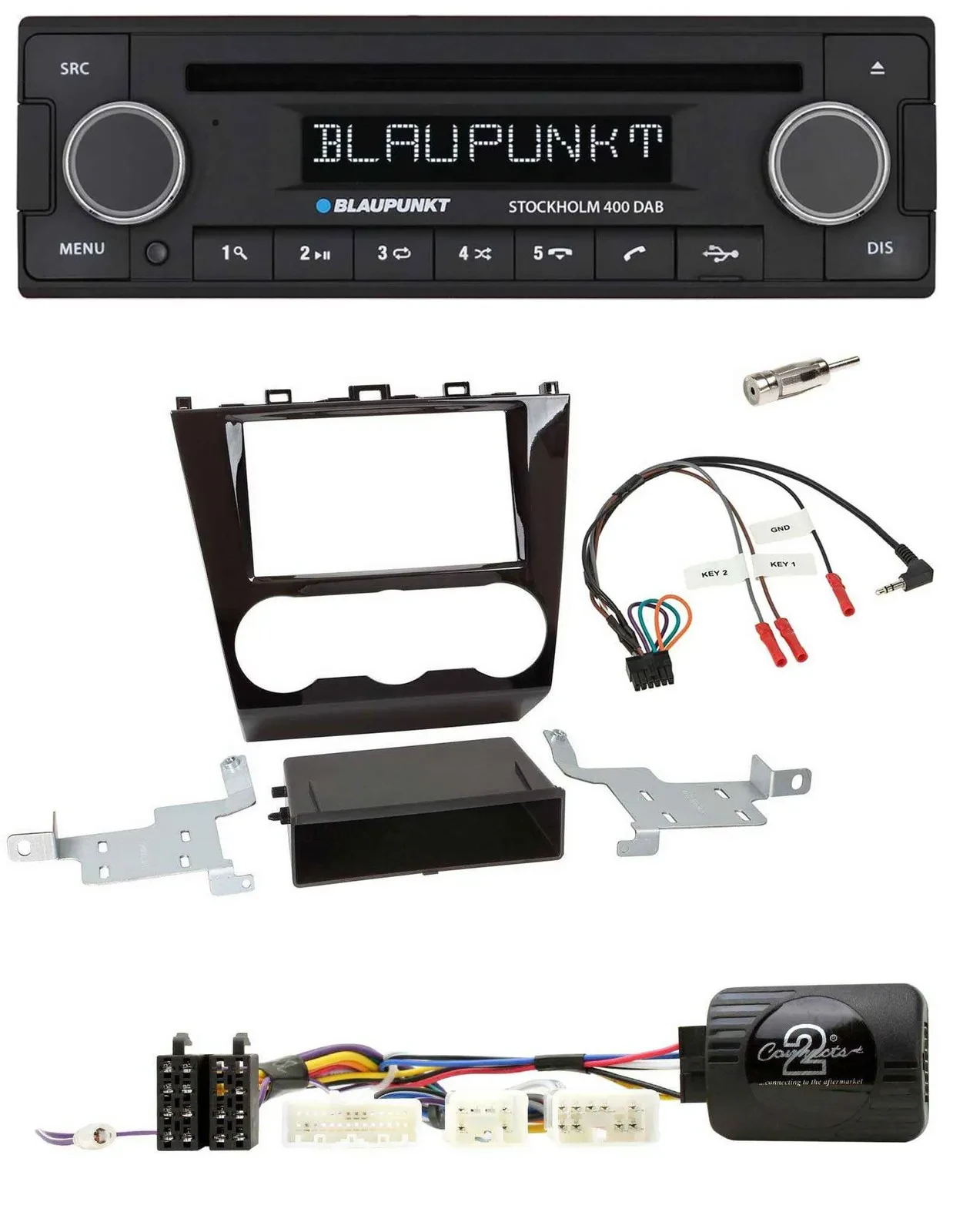Blaupunkt Lenkrad Bluetooth DAB CD USB Autoradio für Subaru Forester ab 2015