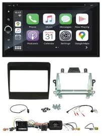 Blaupunkt DAB USB Bluetooth Lenkrad 2DIN TMC Navigation für Porsche 911 2011-201