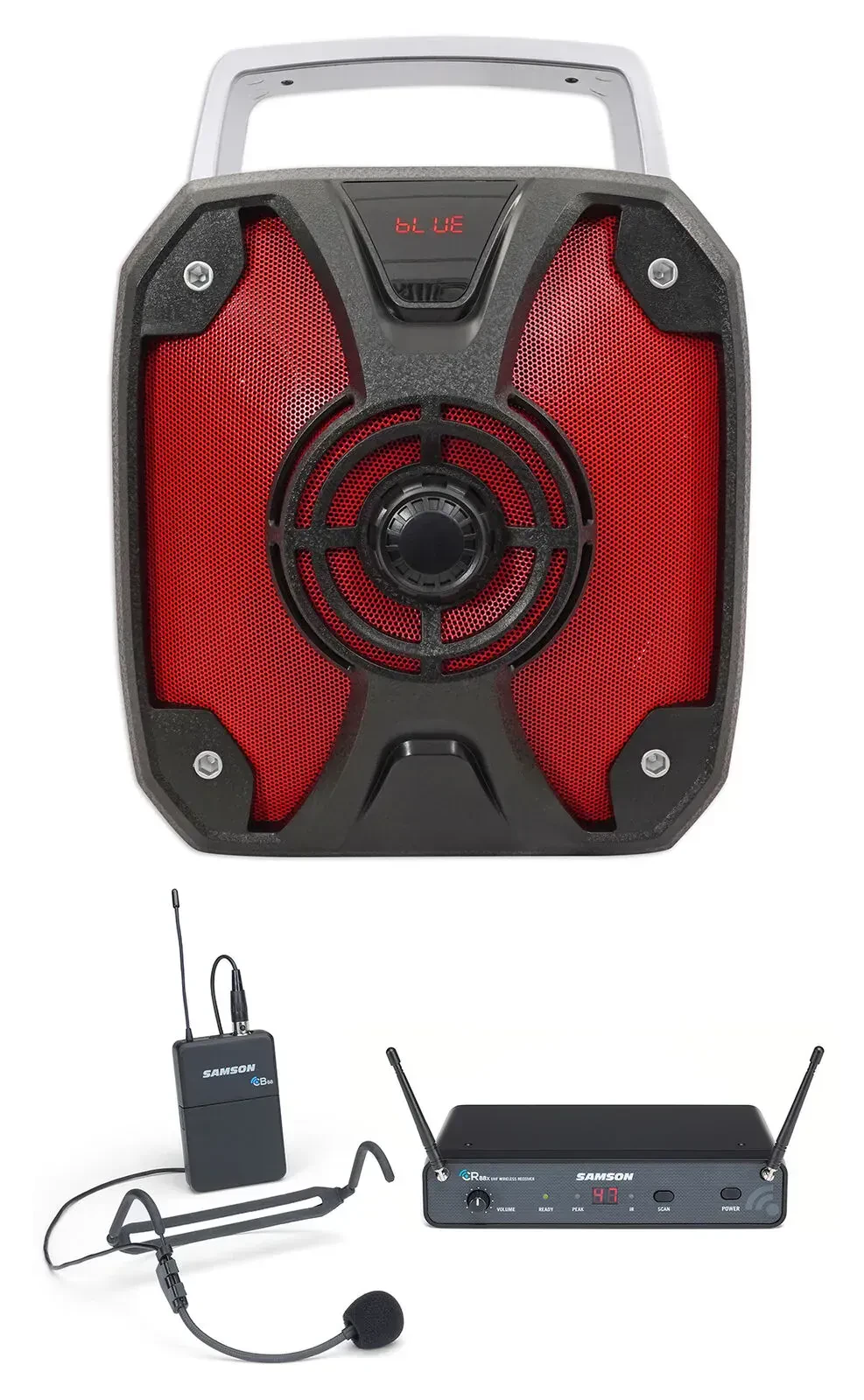 Портативная акустическая система Rockville ROCKBOX с микрофонной радиосистемой