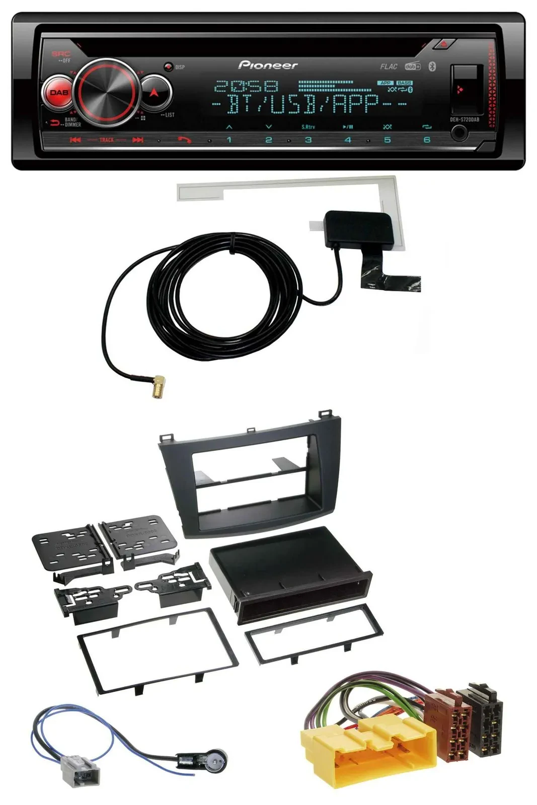 Автомагнитола для Mazda 3 (с 2009) Pioneer DAB, CD, MP3, USB, Bluetooth