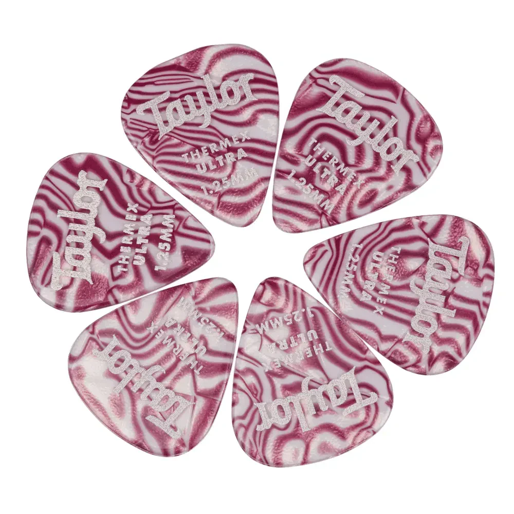 Медиаторы Taylor Premium Thermex Ultra Ruby Swirl 1.25 (6 штук)