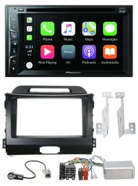 Автомагнитола Pioneer 2DIN USB DVD Bluetooth DAB для Kia Sportage III (2010–2015)