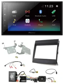 Pioneer USB Bluetooth DAB 2DIN Lenkrad Autoradio für Porsche Cayenne MOST-Sounds