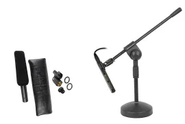 Микрофон-пушка Audio-Technica AT875R конденсаторный, короткий, с микрофонной стойкой