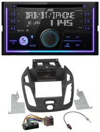 JVC MP3 USB 2DIN DAB Bluetooth CD Autoradio für Ford Transit 12-18 ohne Display