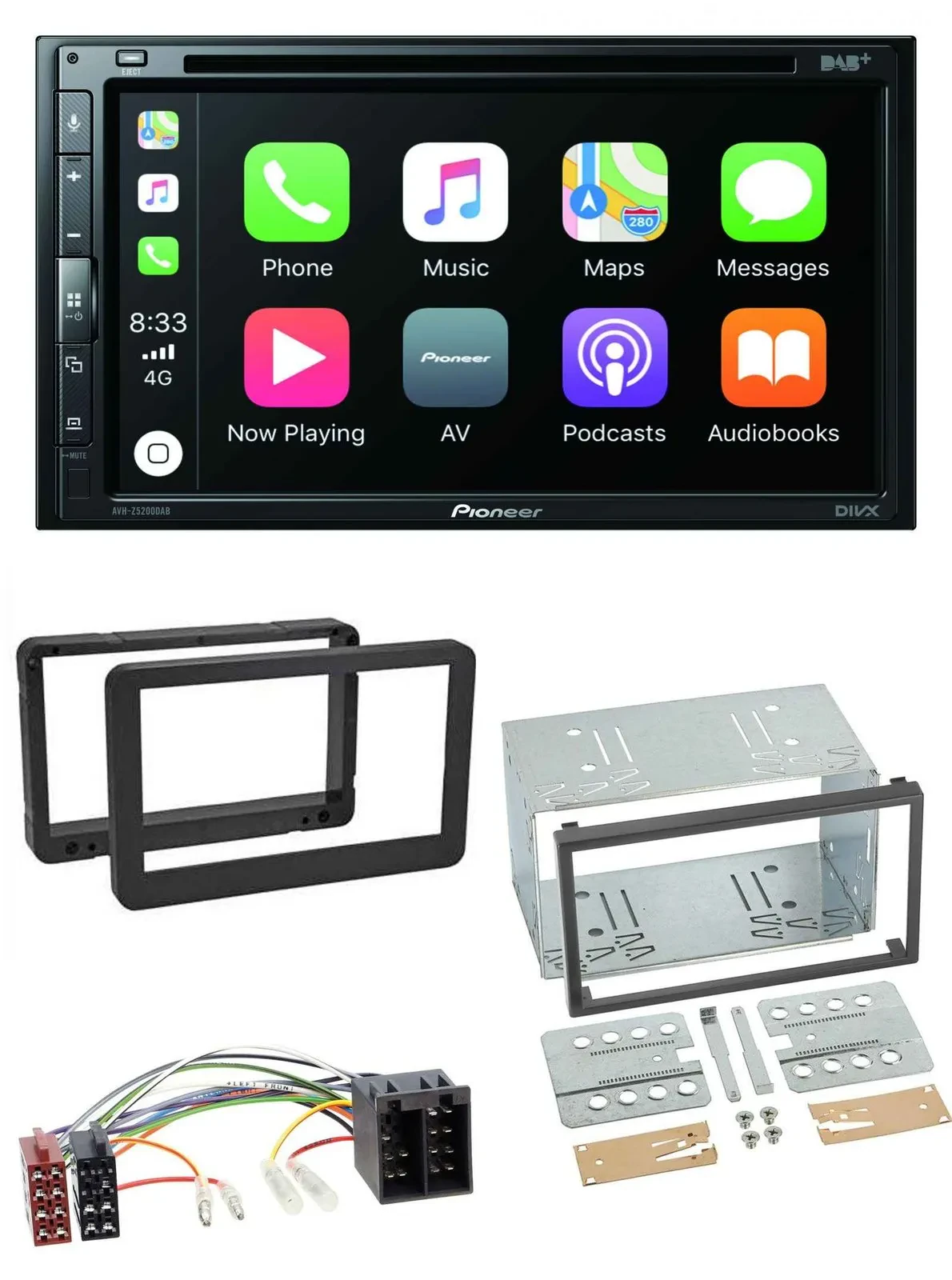 Pioneer DVD 2DIN MP3 DAB Bluetooth USB Autoradio für Alfa Romeo 159 Spider Brera