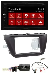 Blaupunkt 2DIN Lenkrad Bluetooth USB TMC DAB Navigation für Suzuki SX4 ab 2013