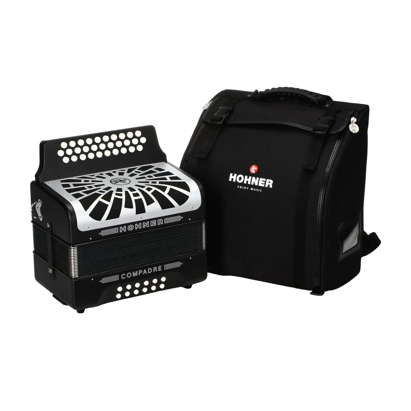 Б/У Чехол для аккордеона HOHNER Compadre FBbEb Musica Tipica Series, черный
