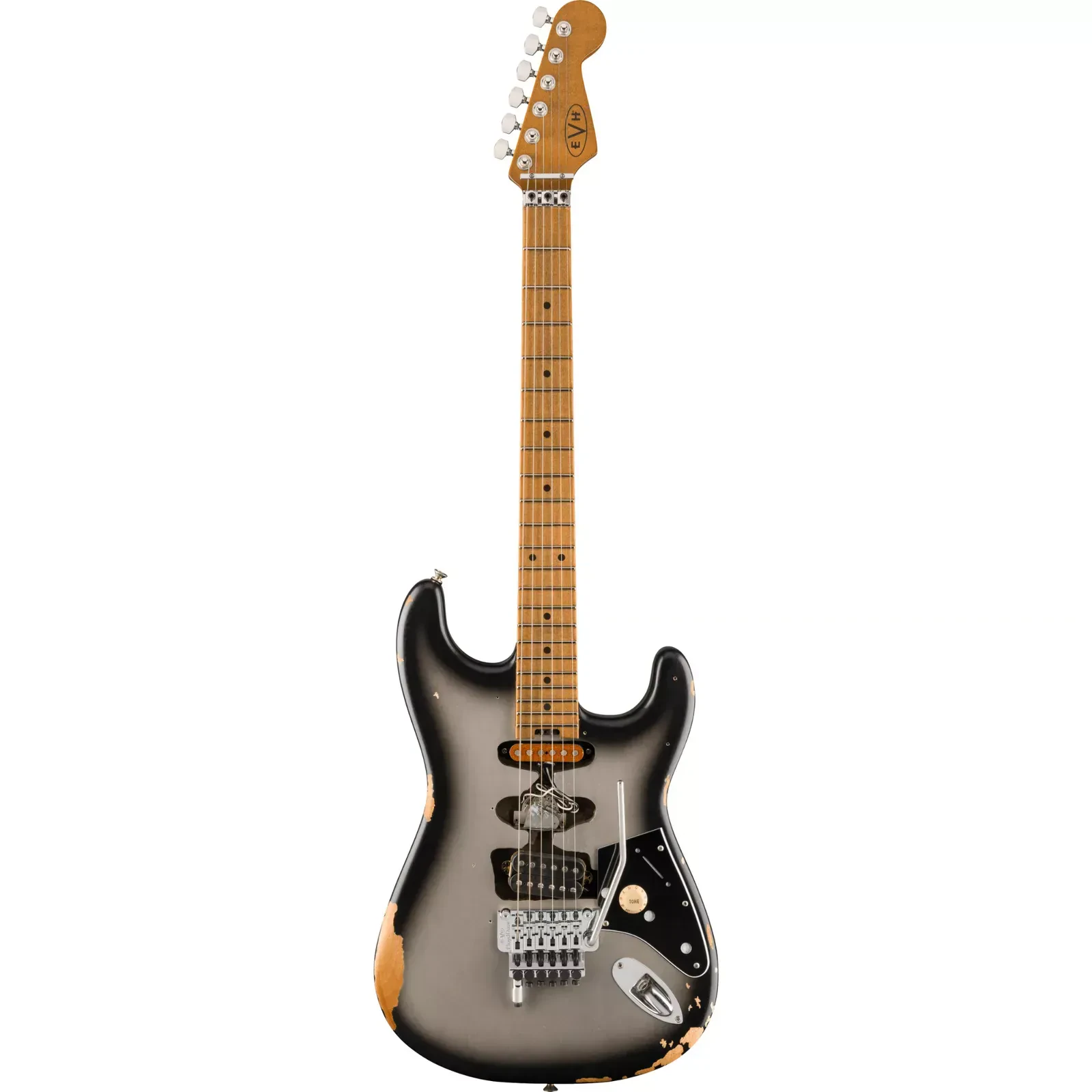 Электрогитара EVH Frankenstein Relic Series Silverburst с чехлом